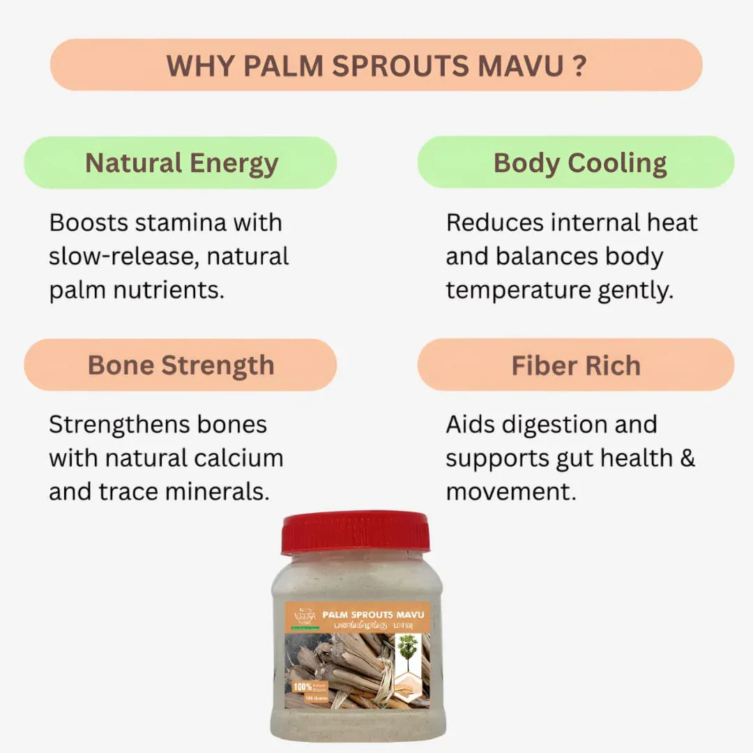 Veena Palm Sprouts Mavu - 150 g - Orgoshops