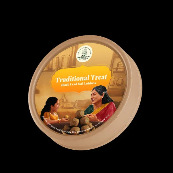 Narchuvai : Traditional Treat Black Urad Dal Ladoo / Urad Dal Ladoo - 125 g - Orgoshops