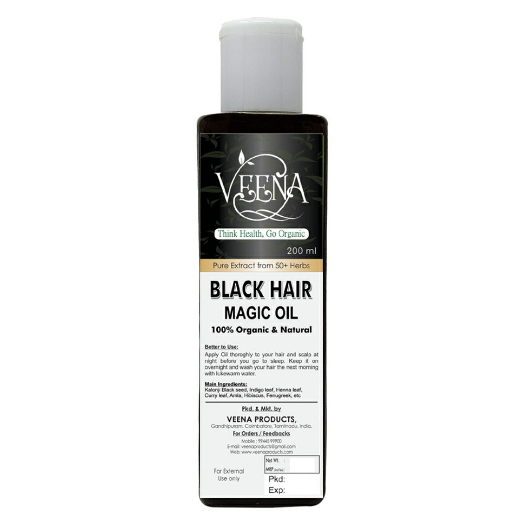 Veena Black Magic Hair Oil - 100ml (Pack of 2)