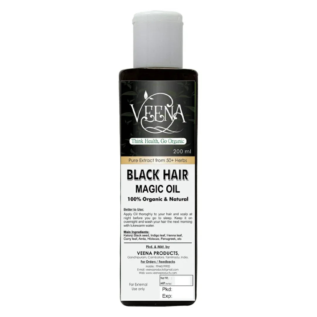 Veena Black Magic Hair Oil - 100ml (Pack of 2) - Orgoshops