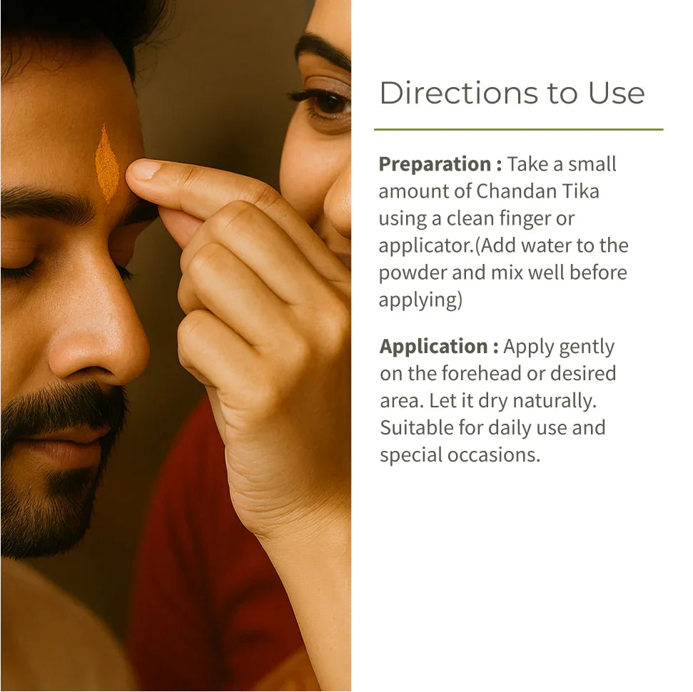 Ecotyl Chandan Teeka | Natural Sandalwood Teeka | Puja & Meditation - 50g - Orgoshops