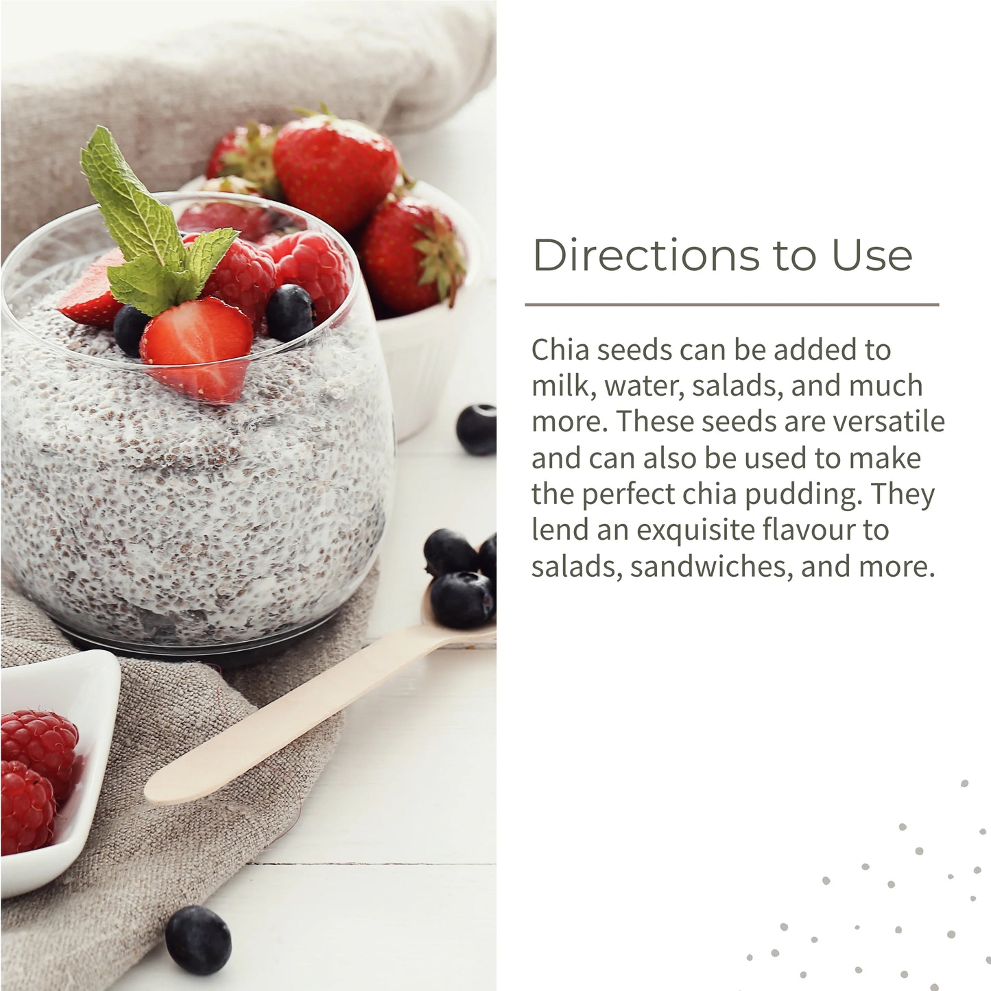 Ecotyl Chia Seeds | Raw | Rich in Antioxidants & Fibre - 250g - Orgoshops