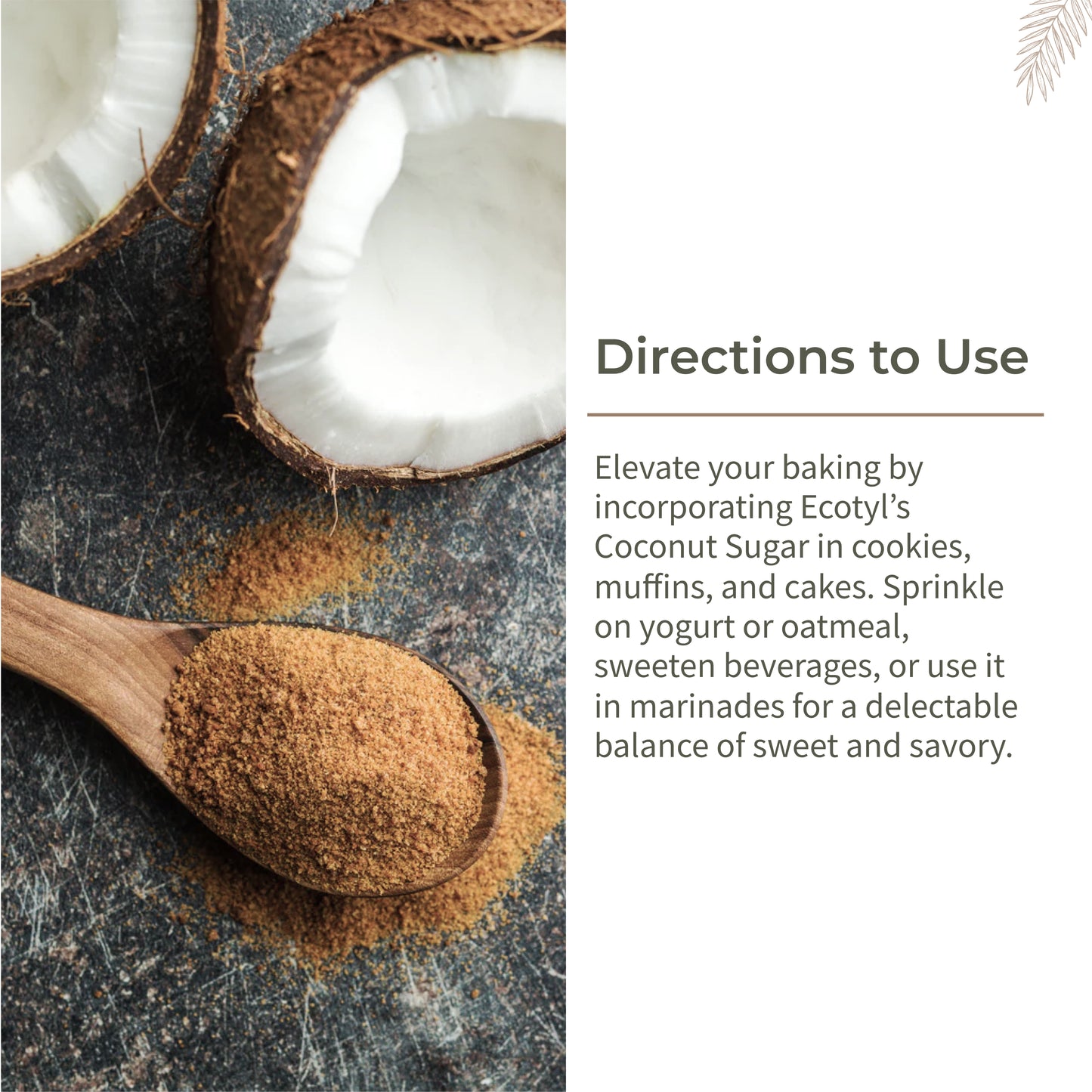 Ecotyl Coconut Sugar | Blossom Sugar | Natural Sweetener - 300g