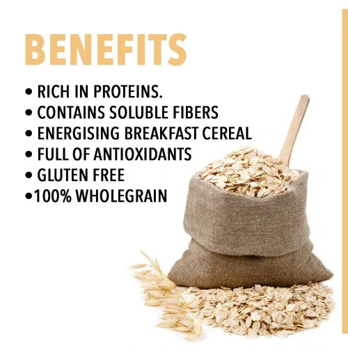 Nutriorg Certified Organic Rolled Oats - 2.5kg - Orgoshops