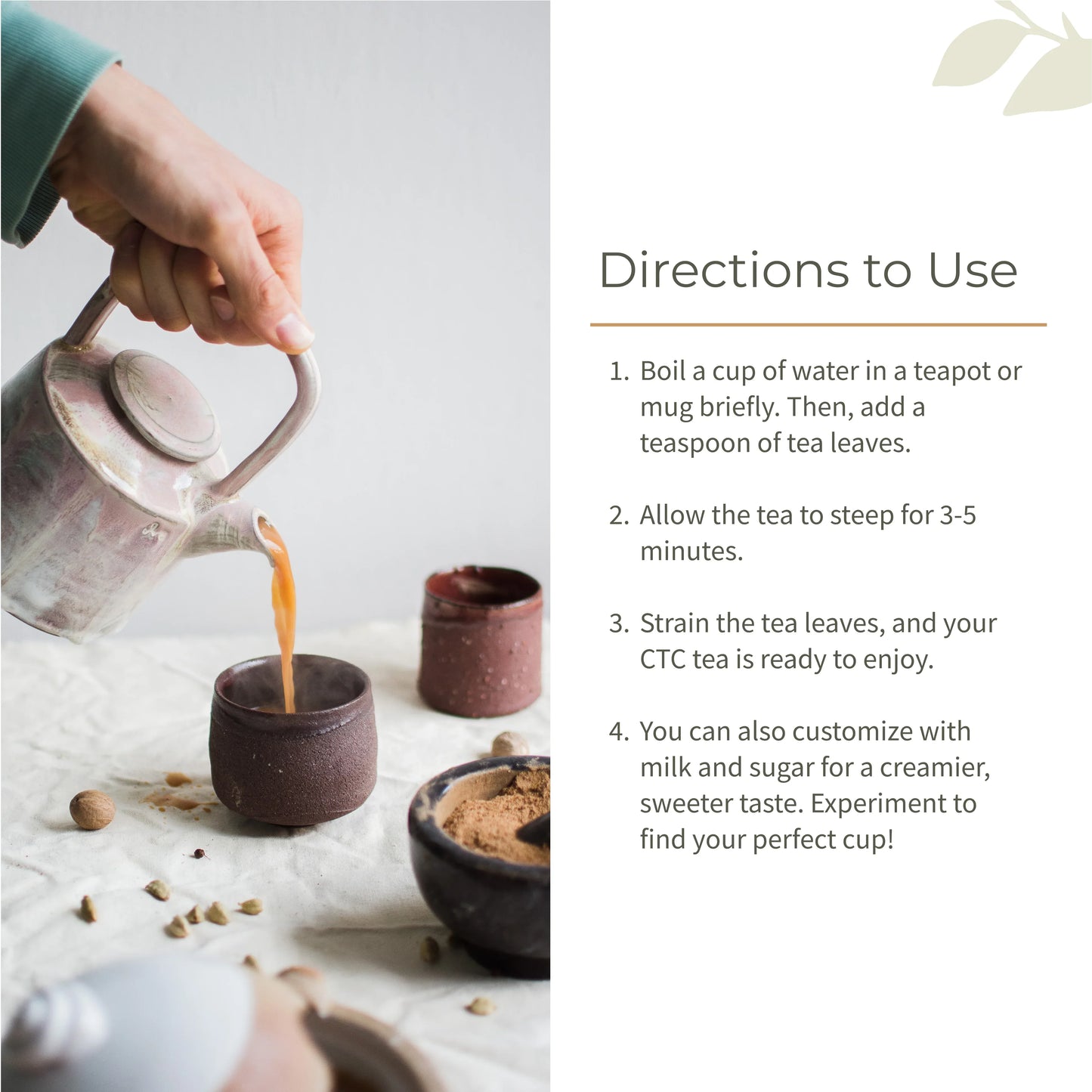 Ecotyl CTC Tea (Chai Patti) From Assam | Strong Flavour | Classic - 300g - Orgoshops