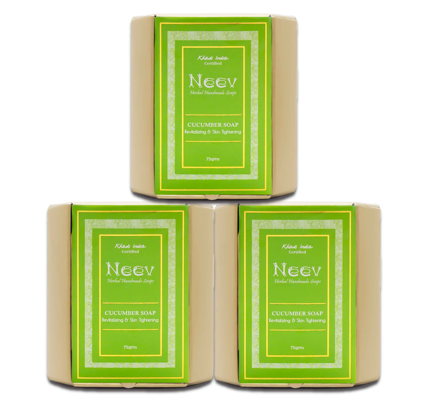 Cucumber Soap Revitalizing and Skin Tightening - 75g ( Set Of 3 )