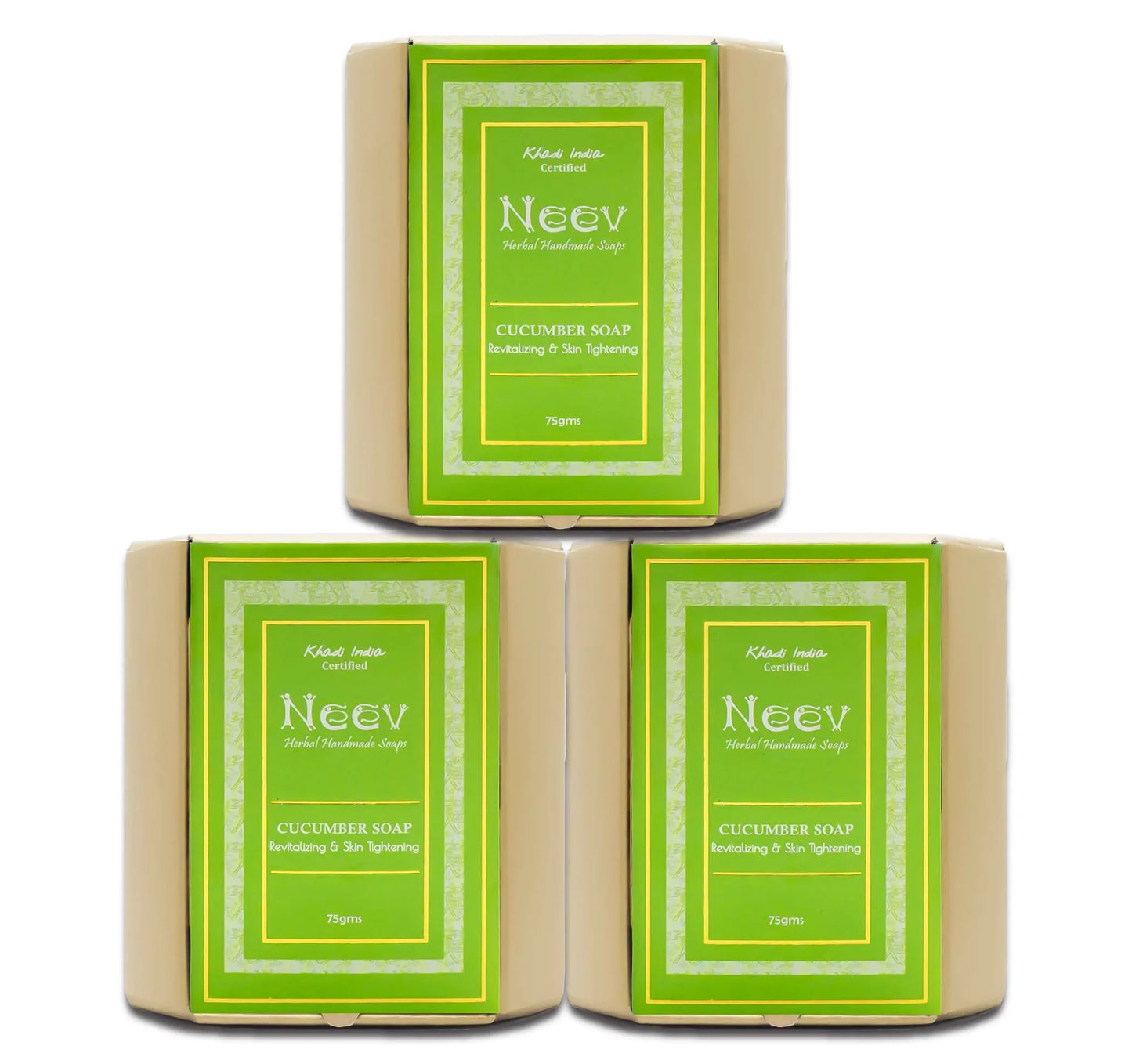 Cucumber Soap Revitalizing and Skin Tightening - 75g ( Set Of 3 ) - Orgoshops