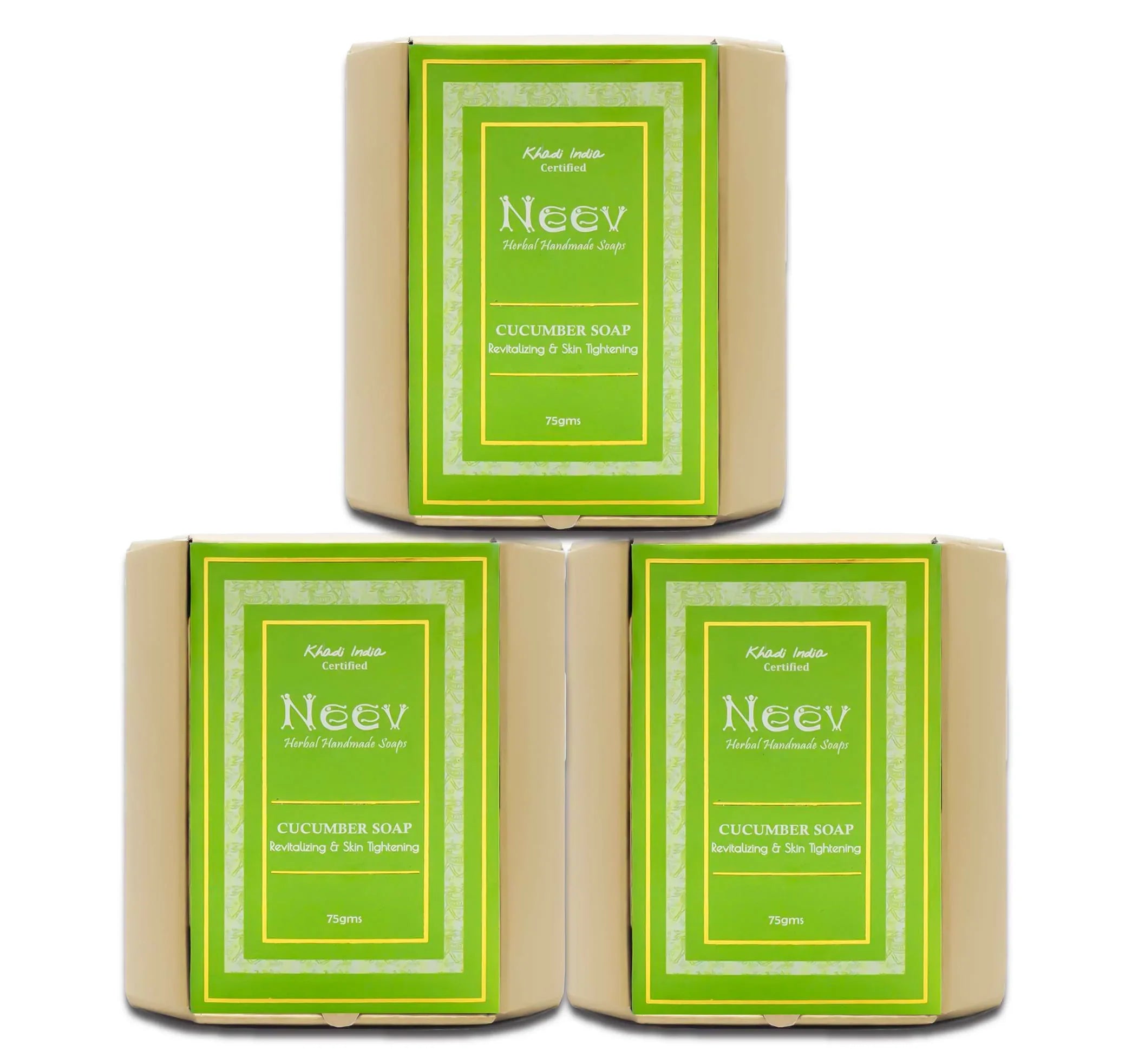 Cucumber Soap Revitalizing and Skin Tightening - 75g ( Set Of 3 ) - Orgoshops