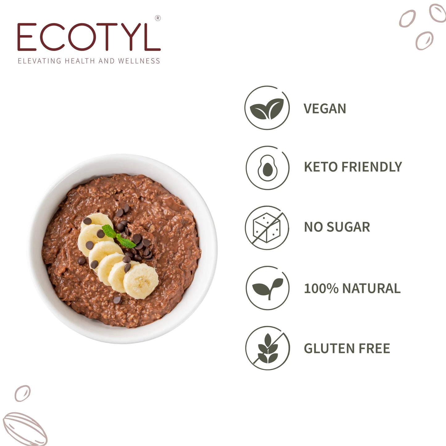Ecotyl Cacao Powder | Rich in Antioxidants | Boosts Energy - 150g - Orgoshops