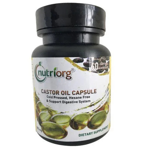 Nutriorg Castor Oil Soft Gel - 60 Capsule - Orgoshops