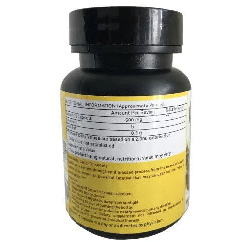 Nutriorg Castor Oil Soft Gel - 60 Capsule - Orgoshops