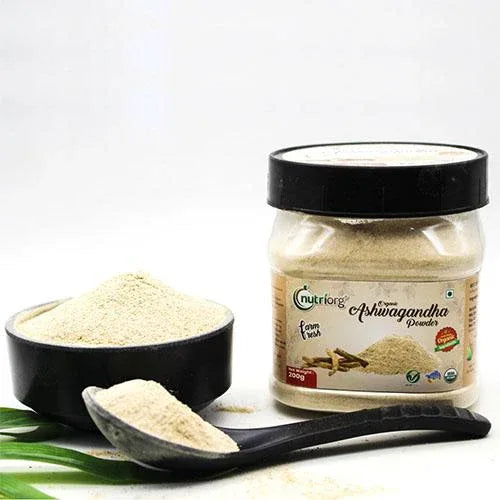Nutriorg Certified Organic Ashwagandha Powder - 200g - Orgoshops