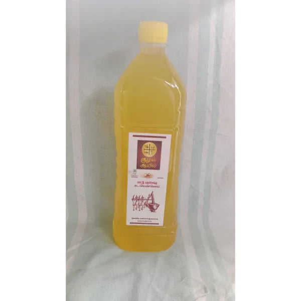 Kuzhal Oil : Groundnut Oil / Edible Groundnut Oil For Cooking - 1 litre - Orgoshops