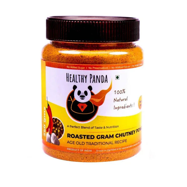 Healthy Panda Roasted Gram Chutney Powder - 250 g (125g Pack of 2) - Orgoshops