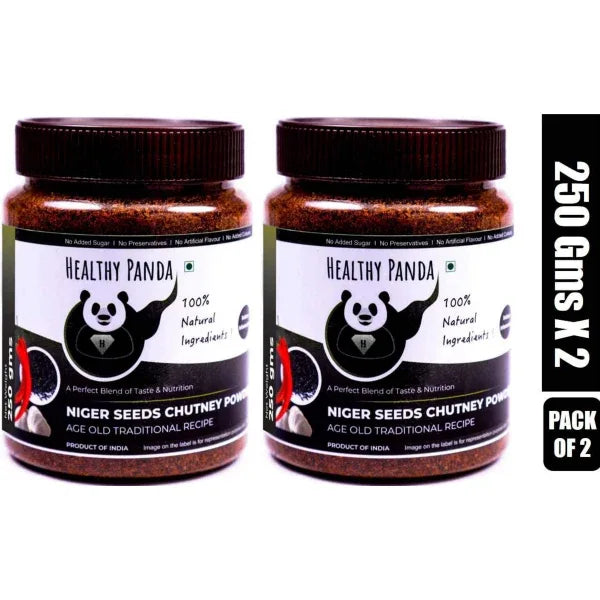 Healthy Panda : Niger Seed Chutney Powder - 250 g (Pack of 2) - Orgoshops