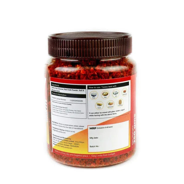 Healthy Panda Hot Garlic Chutney - 250 g (125g Pack of 2) - Orgoshops