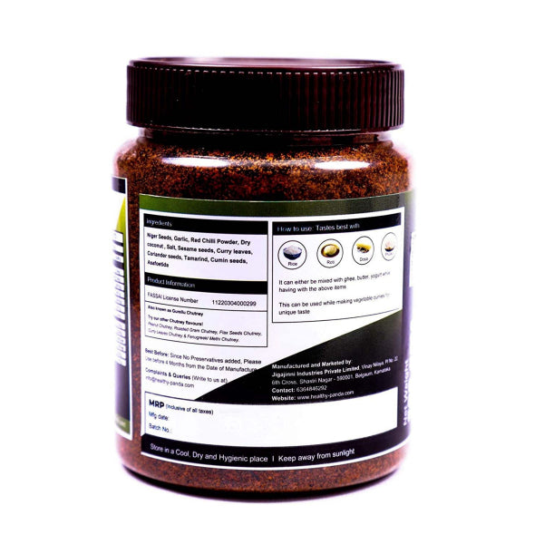 Healthy Panda : Niger Seed Chutney Powder - 250 g (Pack of 2)