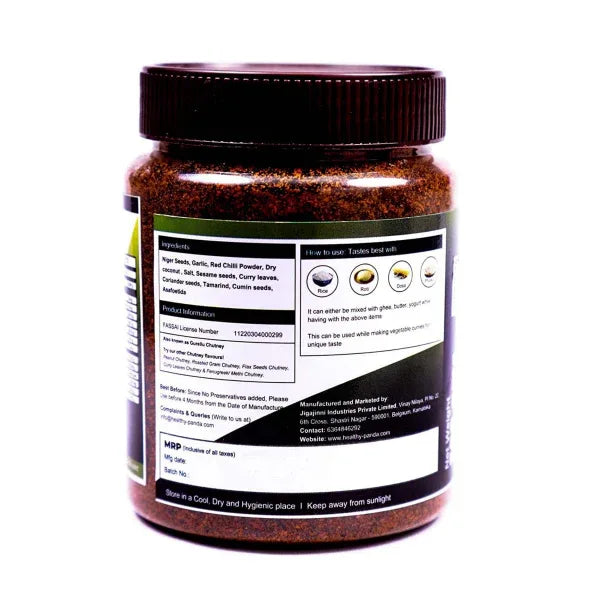 Healthy Panda : Niger Seed Chutney Powder - 250 g (Pack of 2) - Orgoshops