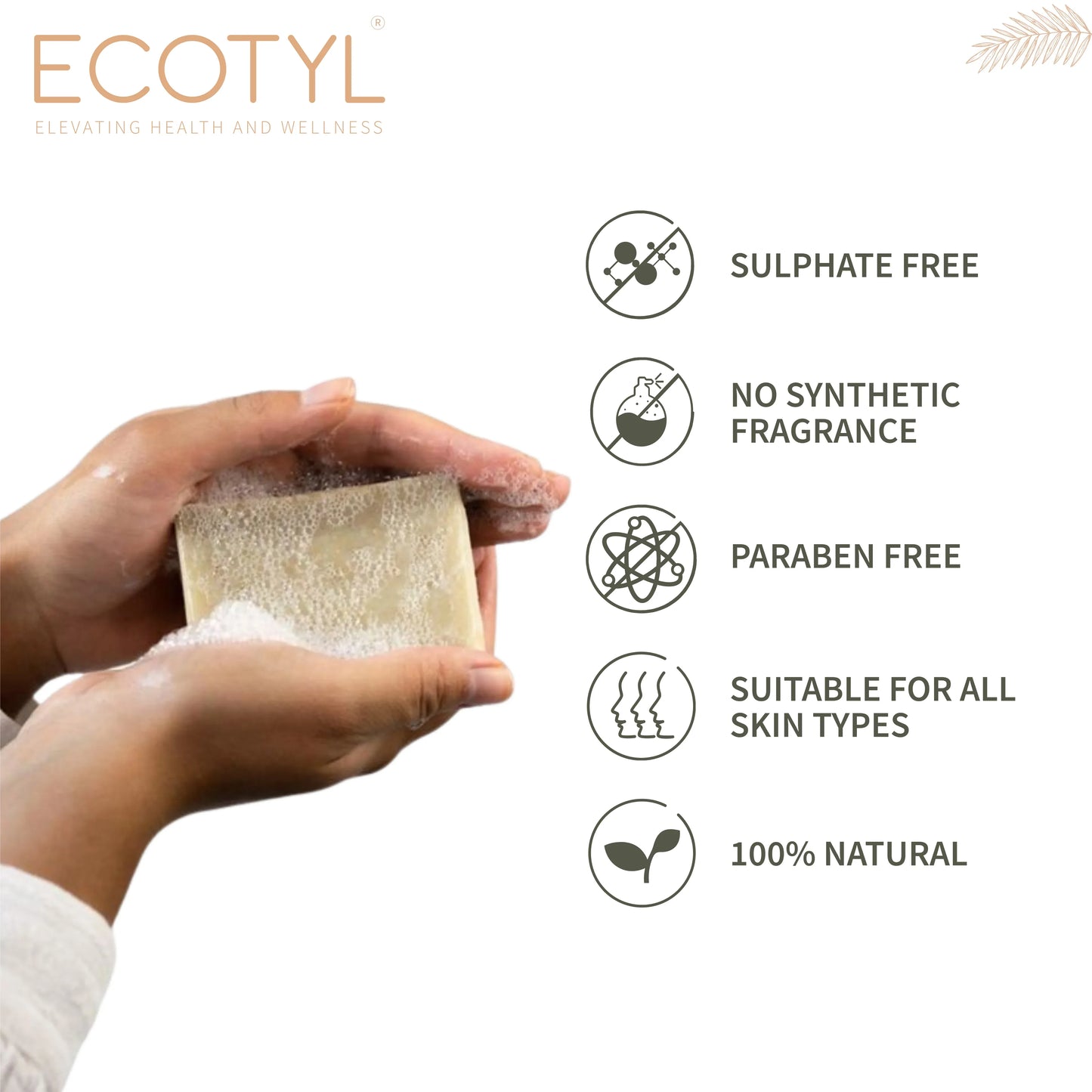 Ecotyl Coconut Milk Soap with Vanilla | 100% Natural | Nourishing & Hydrating - Set of 2 - Orgoshops