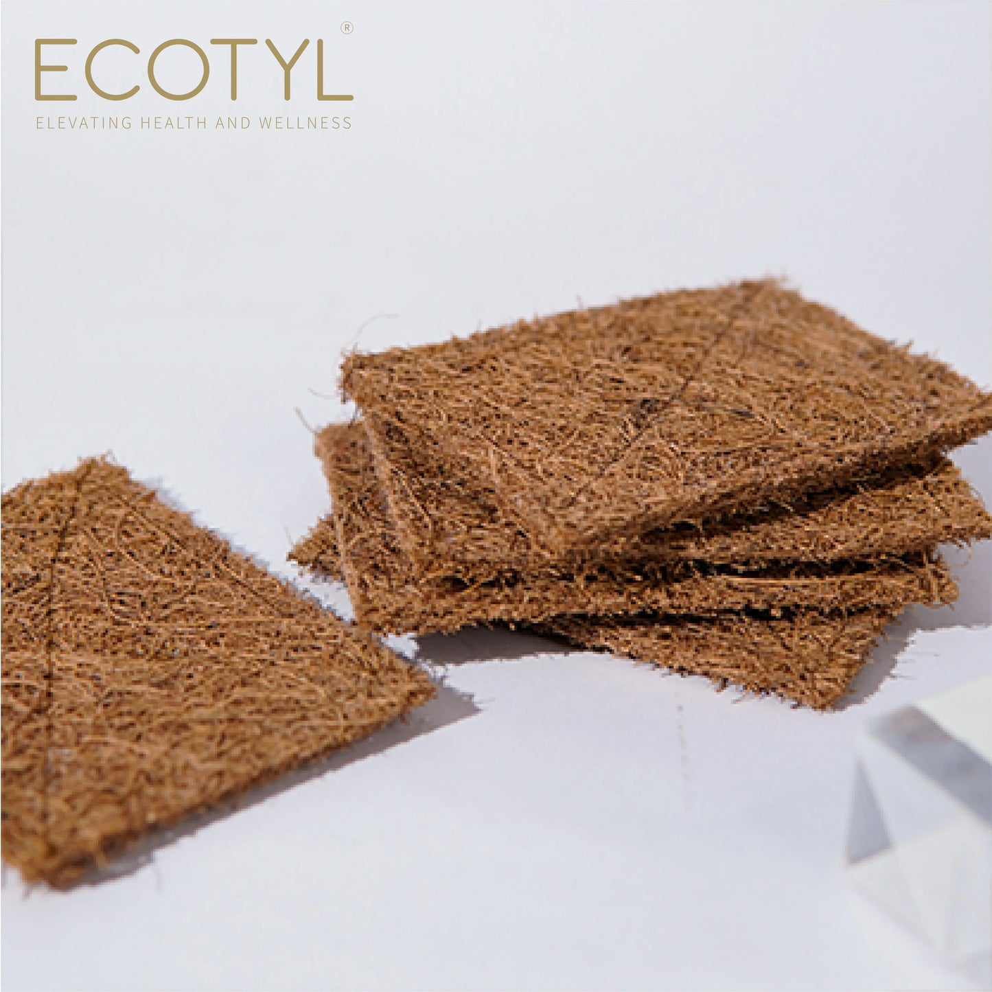 Ecotyl Coconut Scrub Pad | Dishwashing Pad | Natural Long-Lasting Stitched Coir Scrubber - Set of 5 - Orgoshops