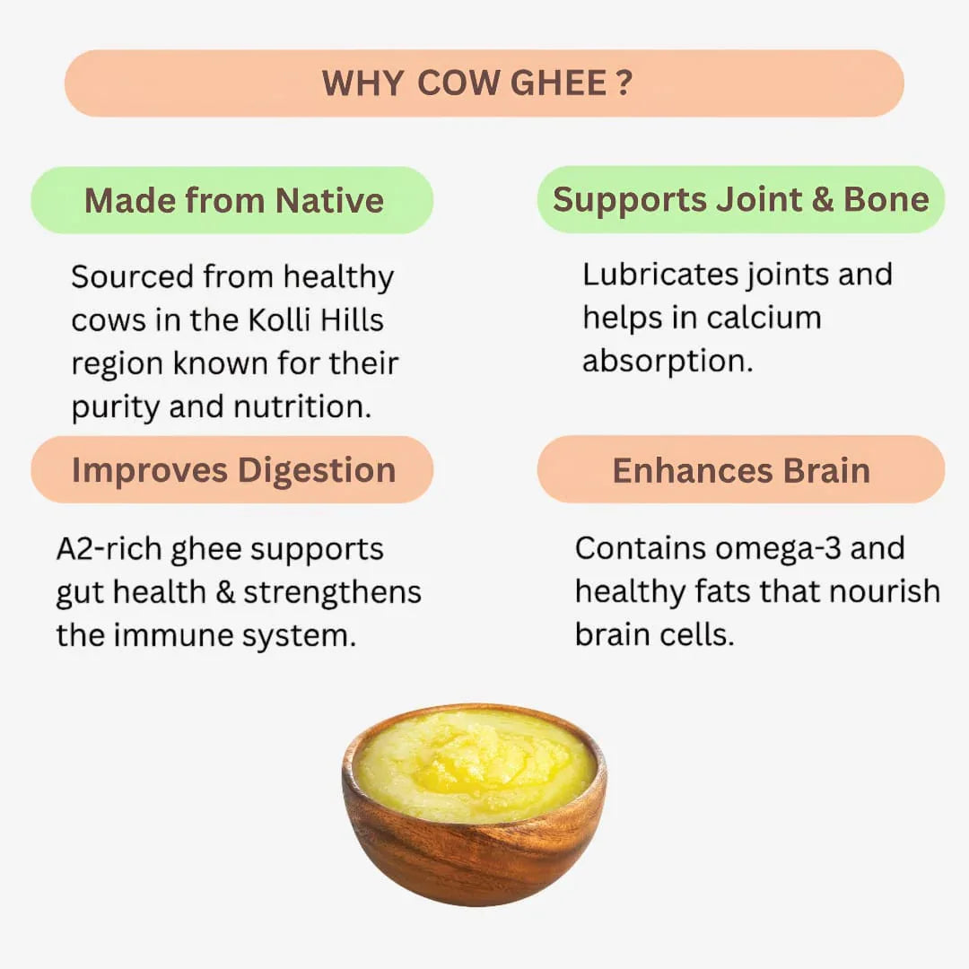 Dhaanyas Cow Ghee - 250 Ml - Orgoshops