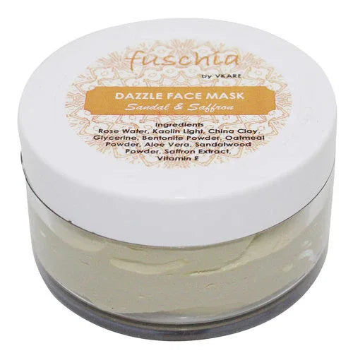 Fuschia Dazzle Face Mask - Sandal & Saffron - 50g - Orgoshops