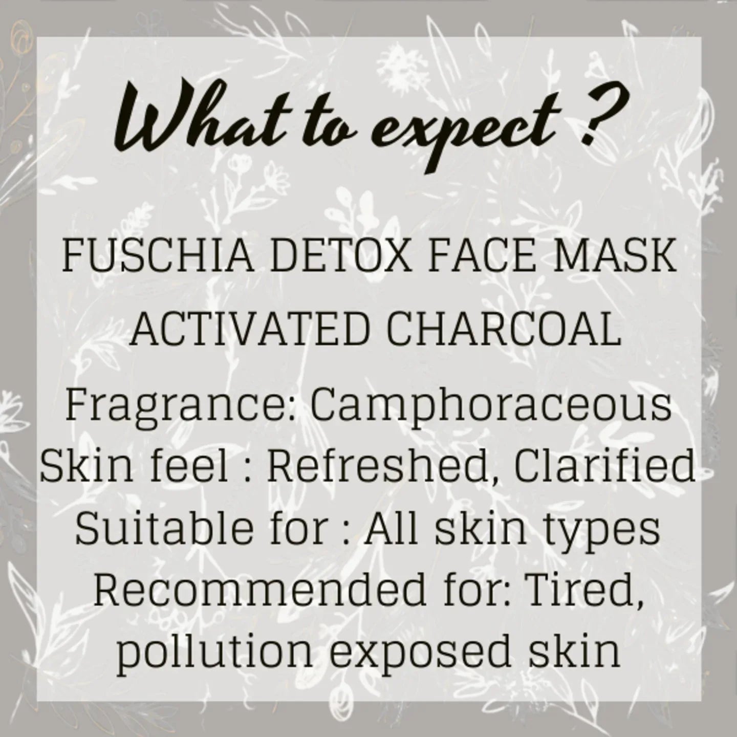 Fuschia Detox Face Mask - Activated Charcoal-15g(PACK OF 2) - Orgoshops