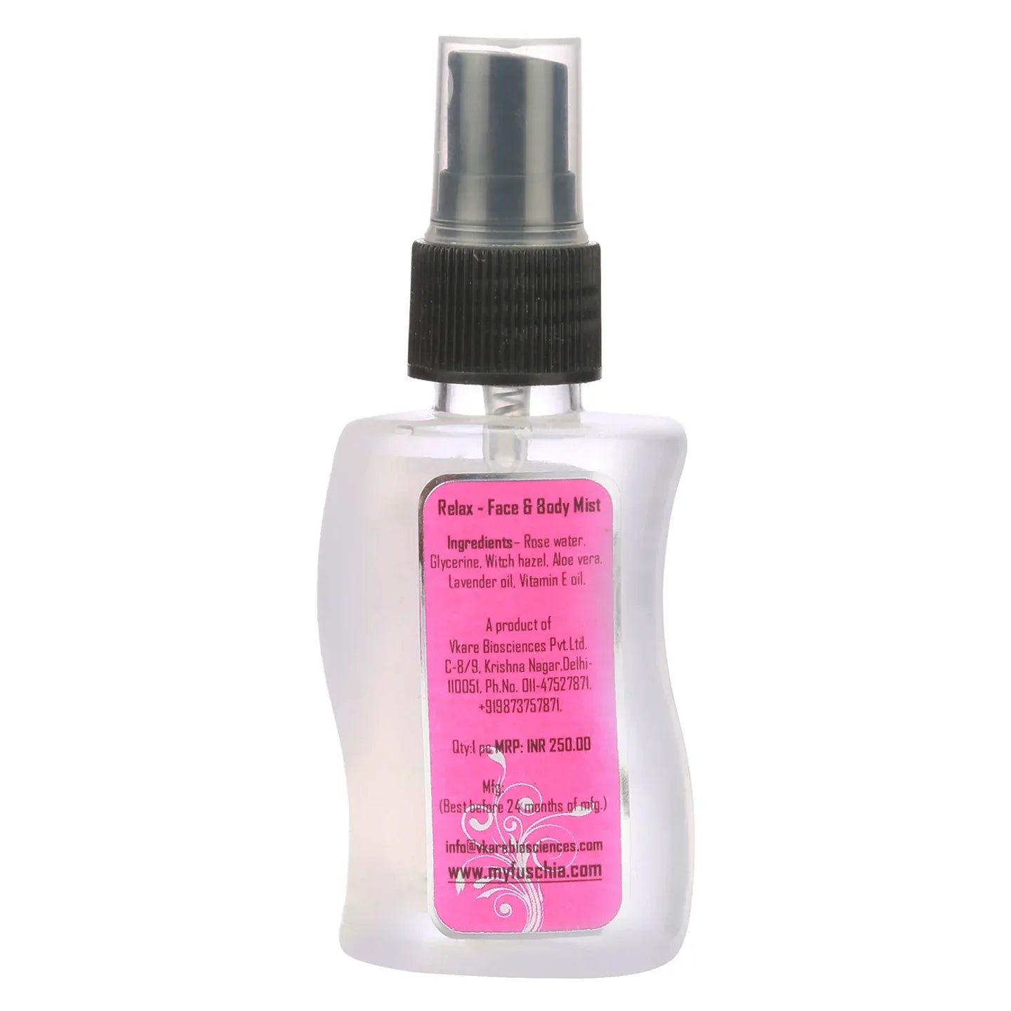 Fuschia Relax Lavender Face & Body Mist - 50ml - Orgoshops