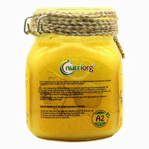 Nutriorg A2 Rich Cow Ghee - 1000 ml - Orgoshops