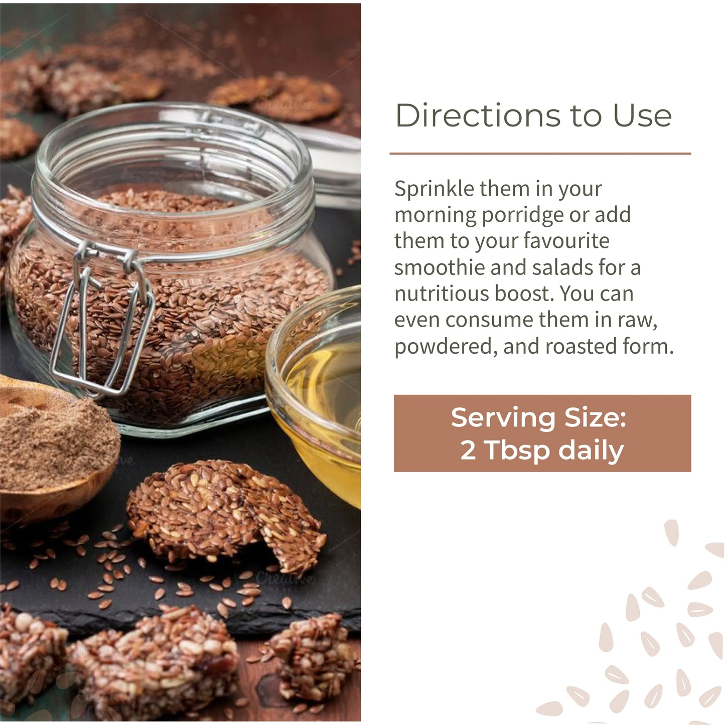 Ecotyl Flax Seeds Unroasted - 200g (Set of 2) - Orgoshops