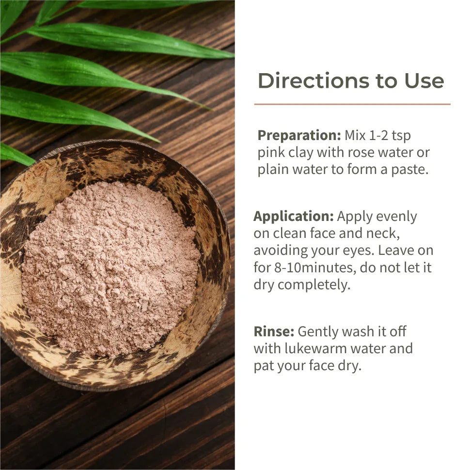Ecotyl French Pink Clay | Gentle Detox Clay | Skin Brightening - 80g - Orgoshops