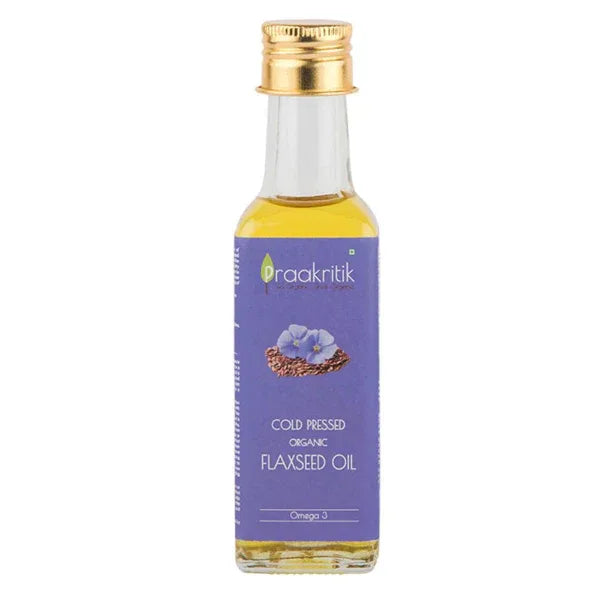 Praakritik Organic Cold Pressed Flaxseed Oil-100ml - Orgoshops