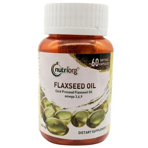 Nutriorg Flaxseed oil soft gel - 60 capsule - Orgoshops
