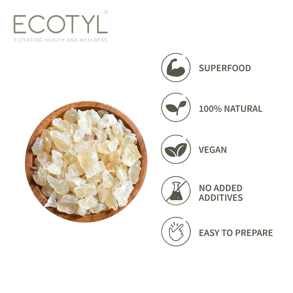 Ecotyl Gond Katira | Natural Cooling Gum | Supports Digestion - 200g - Orgoshops