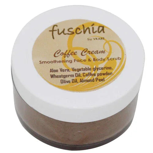 Fuschia - Coffee Cream - Smoothening Face & Body Scrub -50g - Orgoshops