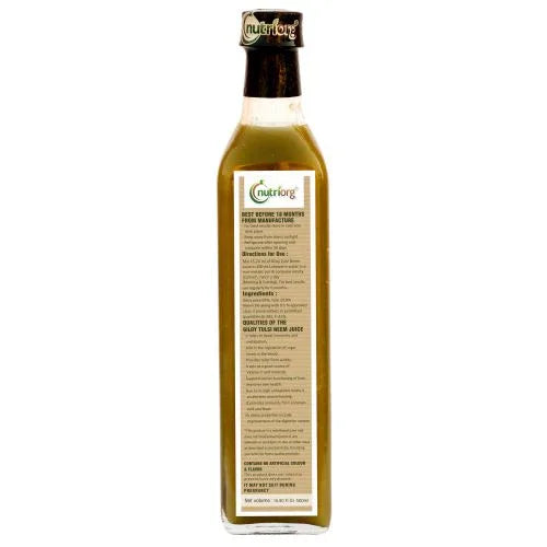 Nutriorg Giloy with Neem Tulsi Juice - 500 ml - Orgoshops
