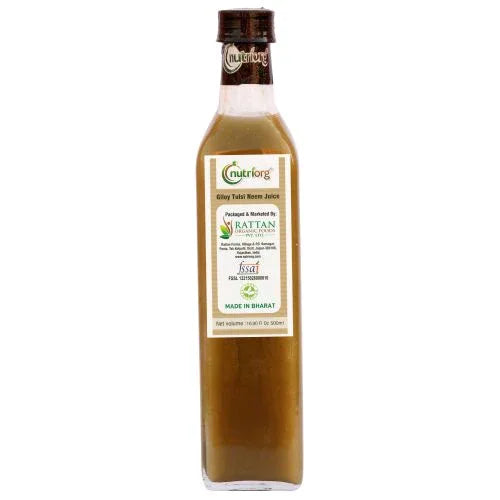 Nutriorg Giloy with Neem Tulsi Juice - 500 ml - Orgoshops