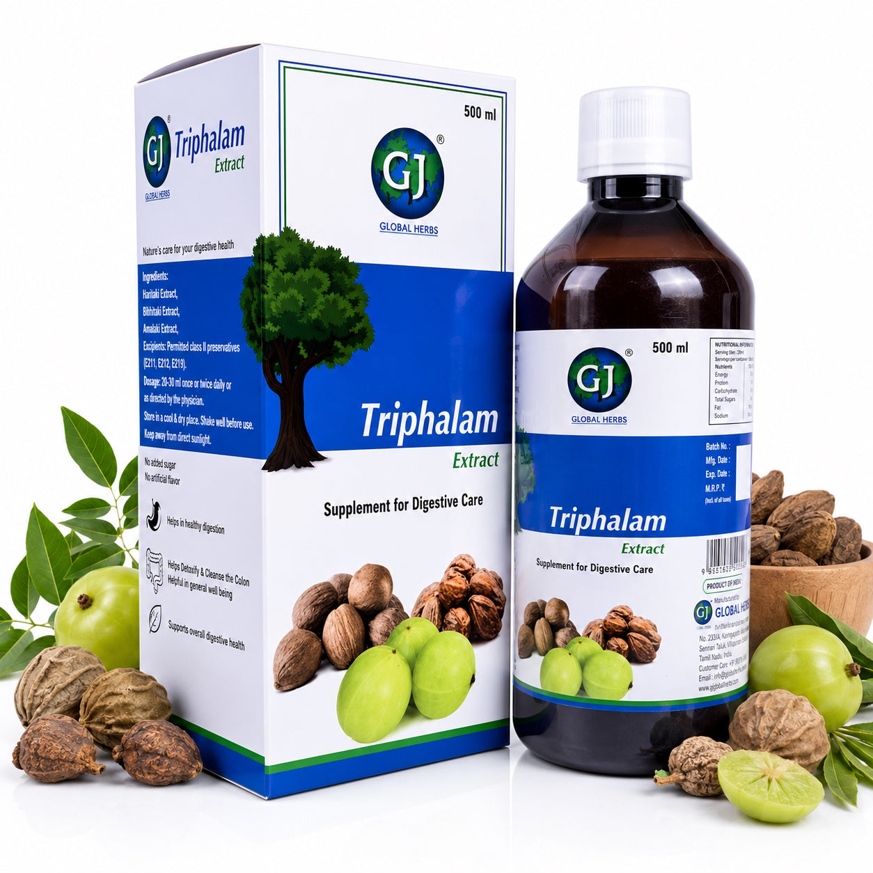 Gj Global Triphala Extract Juice - 500 ml