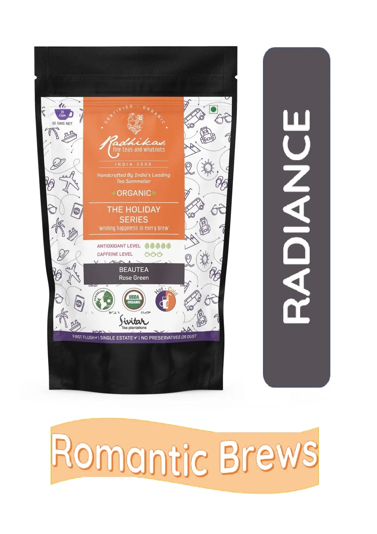 Beautea Green Rose | Cold & Hot Brew | (50 gm) Makes 25 Cups - Orgoshops