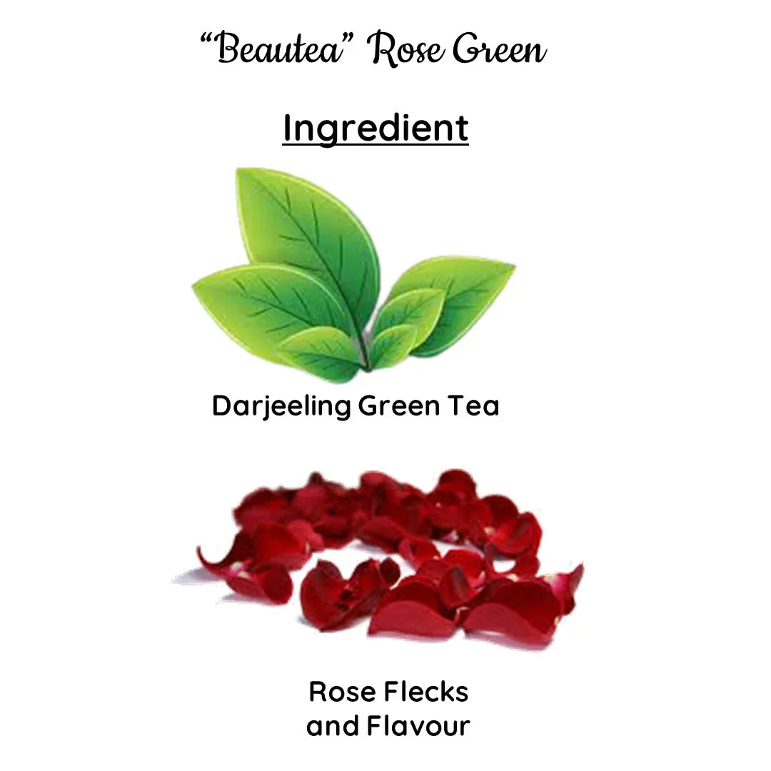 Beautea Green Rose | Cold & Hot Brew | (50 gm) Makes 25 Cups - Orgoshops