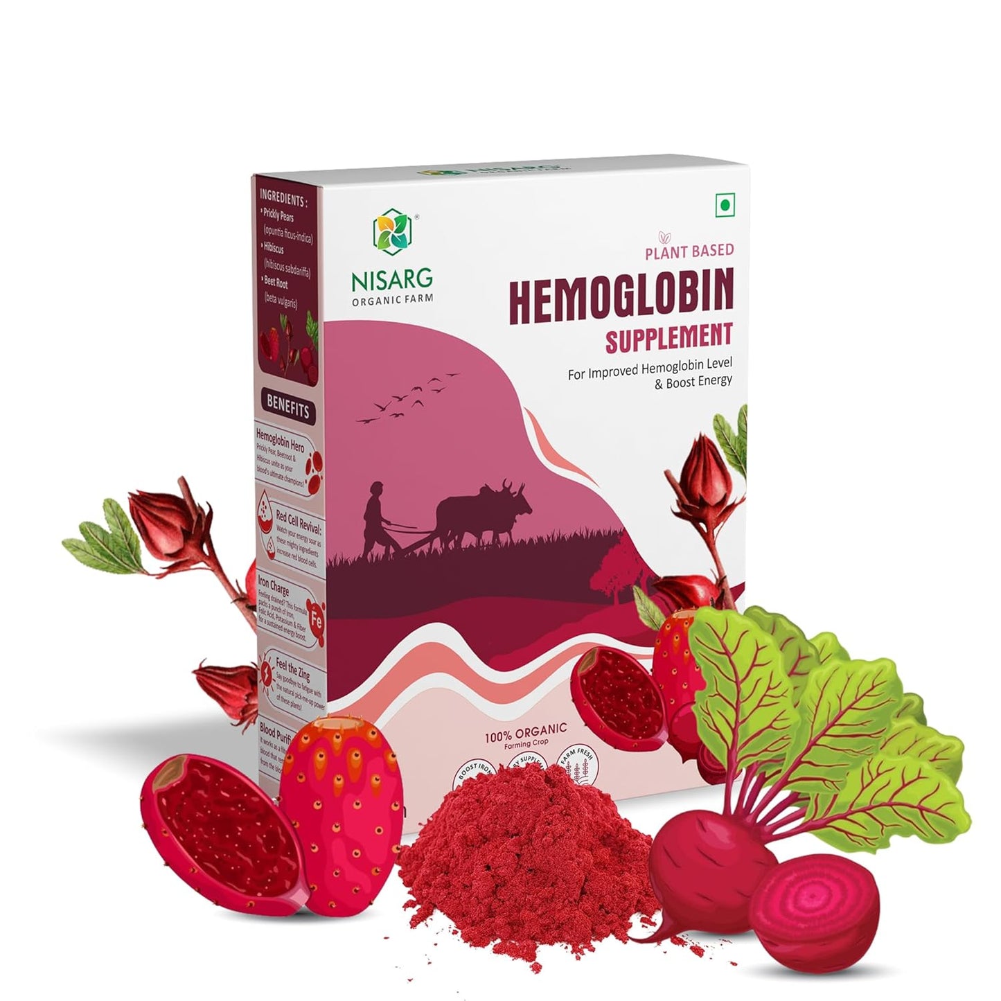 Nisarg Organic Farm Hemoglobin Supplements Powder