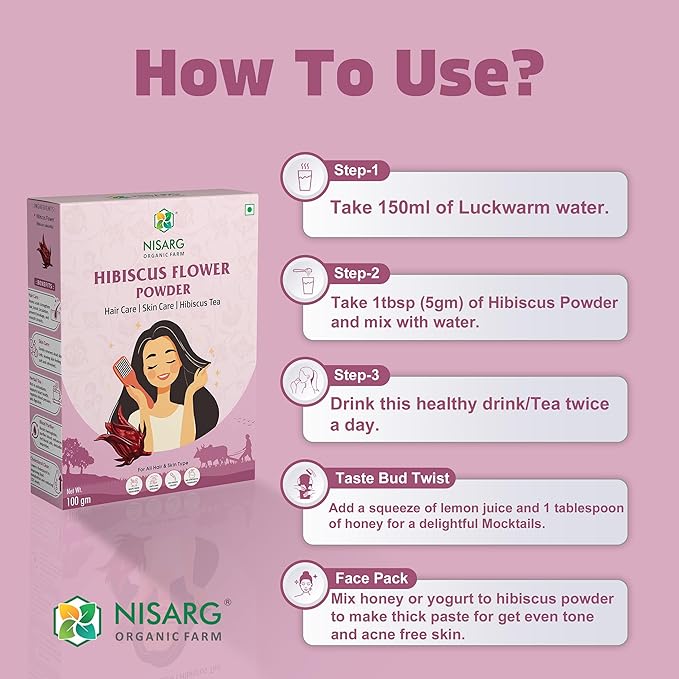 Nisarg Organic Farm Hibiscus Powder