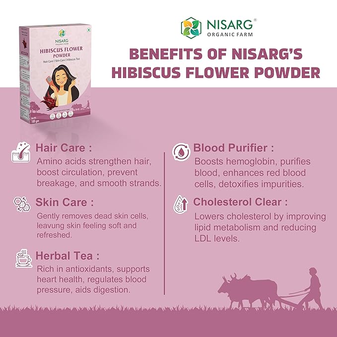 Nisarg Organic Farm Hibiscus Powder