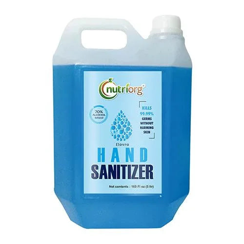 Nutriorg Elovra Liquid Hand Sanitizer - 5 ltr - Orgoshops