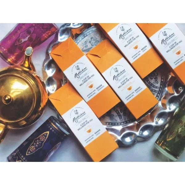 Healing Chai's of India | Cold& Hot Brew | 5 Flavour Pack | Makes 20 Cups Each flavour - Orgoshops