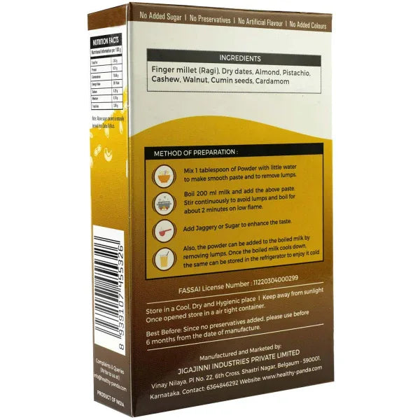 Healthy Panda : Ragi Dry Fruit Malt - Orgoshops