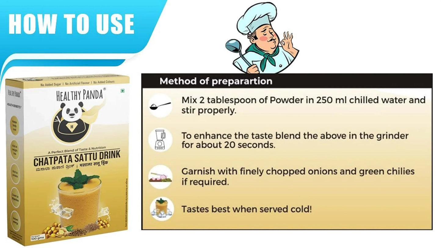 Healthy Panda : Chatpata Sattu Drink - Orgoshops