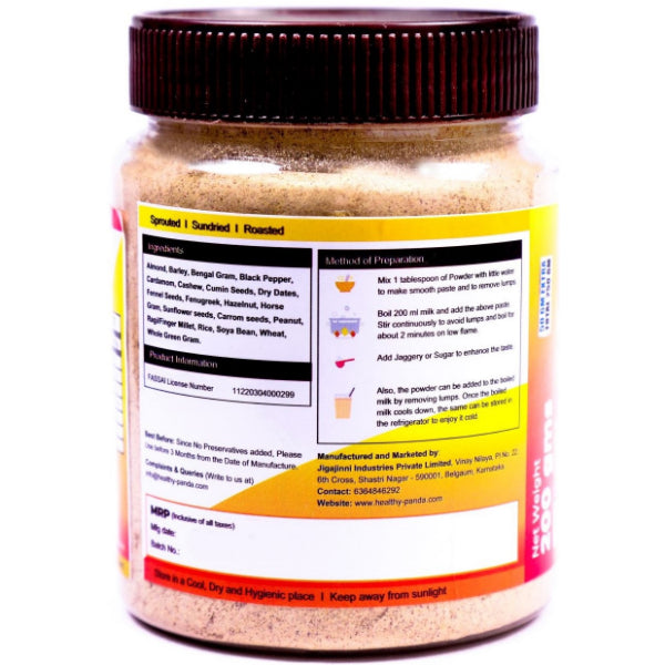 Healthy Panda : Combo Pack Of Multigrain Dry Fruit Malt and Ragi Dry Fuit Malt