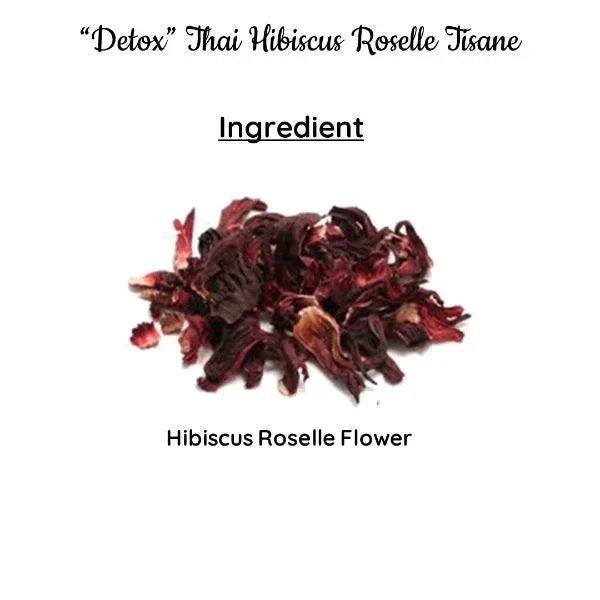 Detox Thai Hibiscus Roselle Tisane | Natural Teas | Cold & Hot Brew | Makes 25 Cups - Orgoshops
