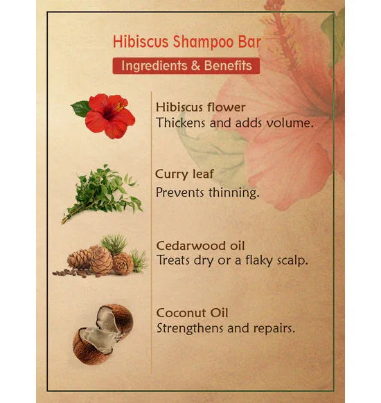 Ancient Living Hibiscus Shampoo Bar - 100 G - Orgoshops